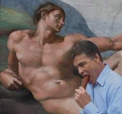 rick perry eating hot dog funny photo of rick perry in museum hilarious picture of presidential candiate governor of Texas